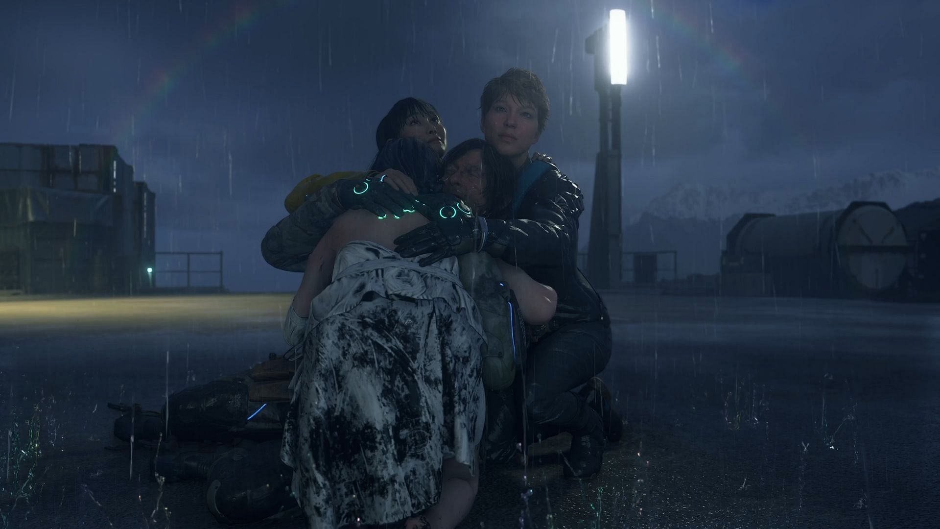 Sam, Fragile, Rainy, and Tomorrow have a emotional movement (Image via Sportskeeda Gaming || Sony Interactive Entertainment)